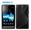 Silicone S-Line TPU Gel Case for Sony Xperia S Black
